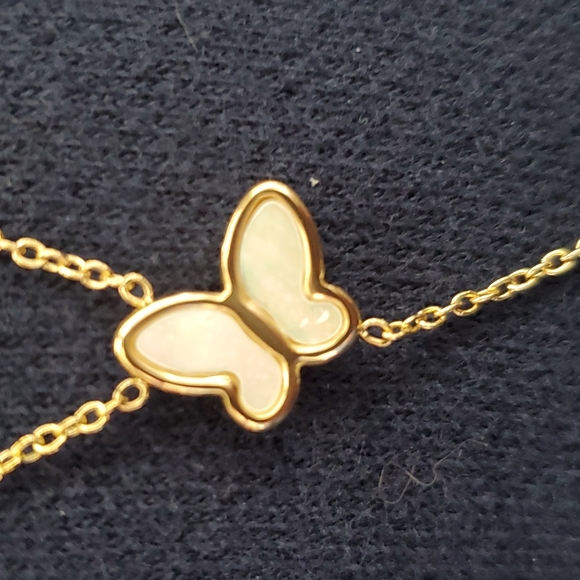 adornia Jewelry - ⭐️HPx2⭐️ NWT Adornia: 14k Gold Plated Butterfly Pendant Necklace